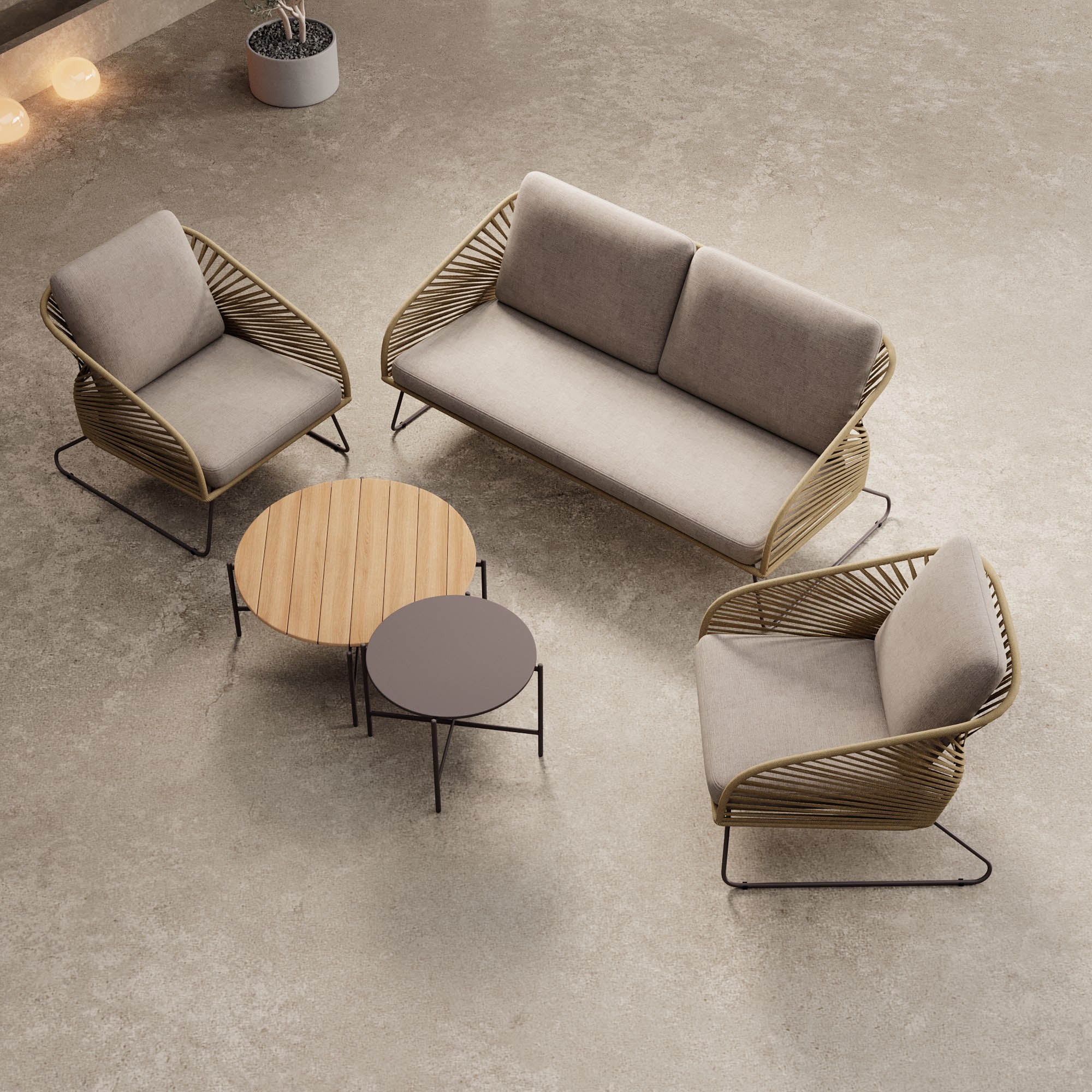 Garden Lounge Set Veleno - Aluminum Frame