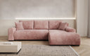 Designer corner sofa Hanna with sleeping function and storage space