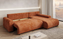 Designer corner sofa Hanna with sleeping function and storage space