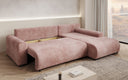 Designer corner sofa Hanna with sleeping function and storage space