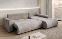 Designer corner sofa Hanna with sleeping function and storage space