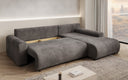 Designer corner sofa Hanna with sleeping function and storage space