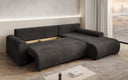 Designer corner sofa Hanna with sleeping function and storage space