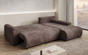 Designer corner sofa Hanna with sleeping function and storage space