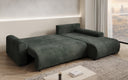 Designer corner sofa Hanna with sleeping function and storage space