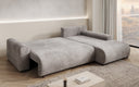 Designer corner sofa Hanna with sleeping function and storage space