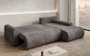 Designer corner sofa Hanna with sleeping function and storage space