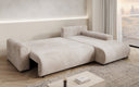 Designer corner sofa Hanna with sleeping function and storage space