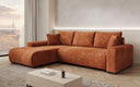 Designer corner sofa Hanna with sleeping function and storage space