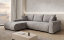 Designer corner sofa Hanna with sleeping function and storage space