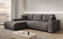 Designer corner sofa Hanna with sleeping function and storage space