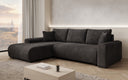 Designer corner sofa Hanna with sleeping function and storage space