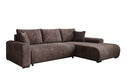 Designer corner sofa Hanna with sleeping function and storage space