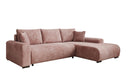 Designer corner sofa Hanna with sleeping function and storage space