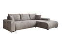Designer corner sofa Hanna with sleeping function and storage space