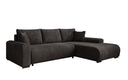 Designer corner sofa Hanna with sleeping function and storage space