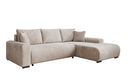 Designer corner sofa Hanna with sleeping function and storage space