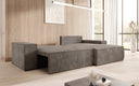 Designer corner sofa Corino in Corduroy with sleeping and folding function