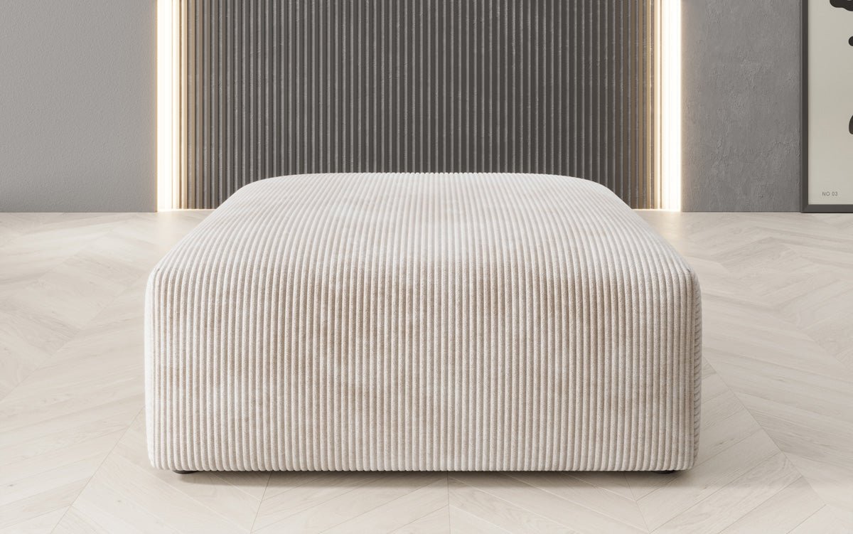 Beistellhocker 80 cm Snug aus Cord