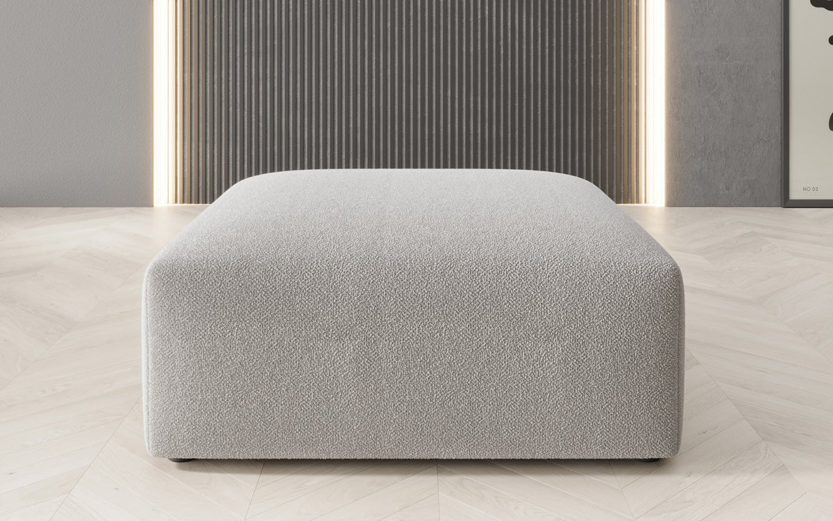 Beistellhocker 80 cm Snug aus Bouclé