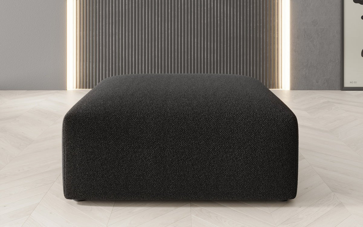 Beistellhocker 80 cm Snug aus Bouclé