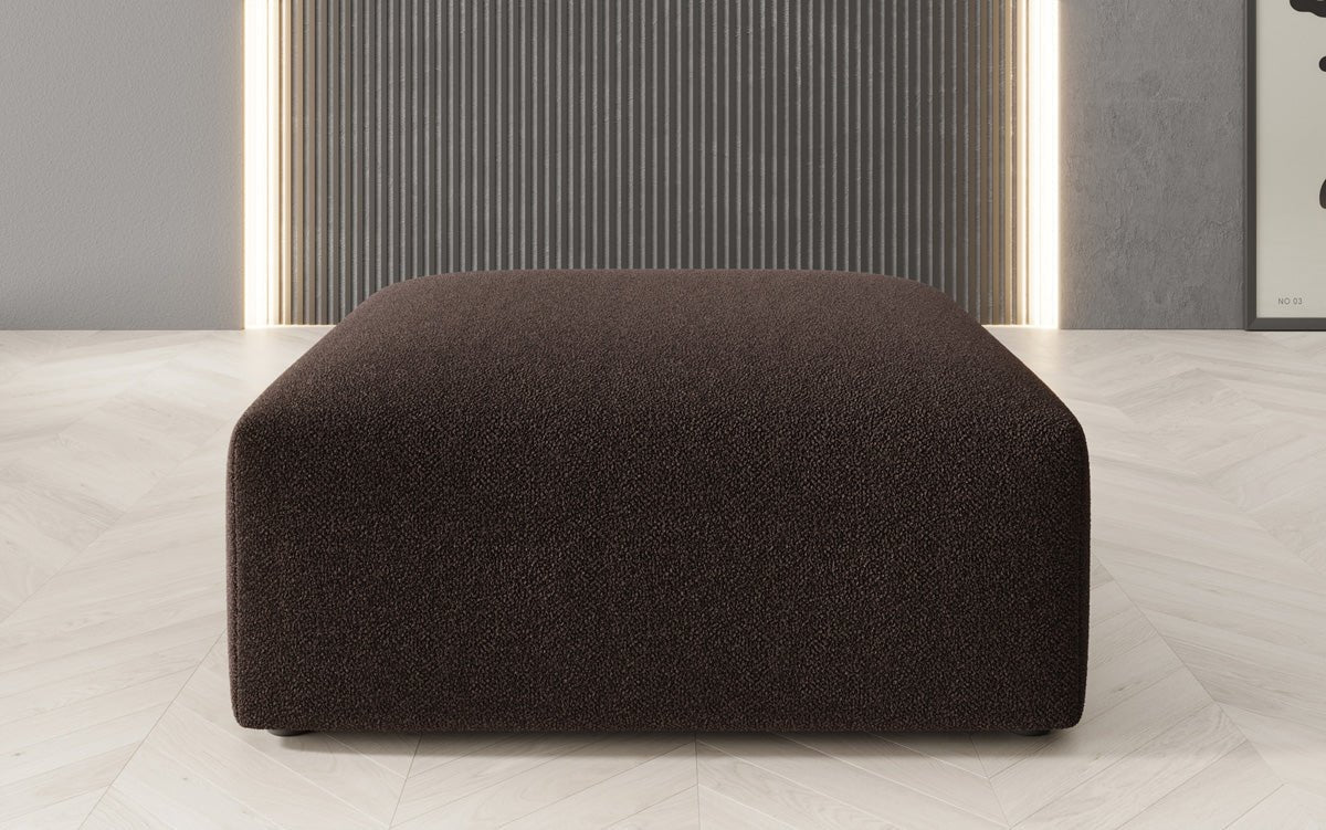 Beistellhocker 80 cm Snug aus Bouclé
