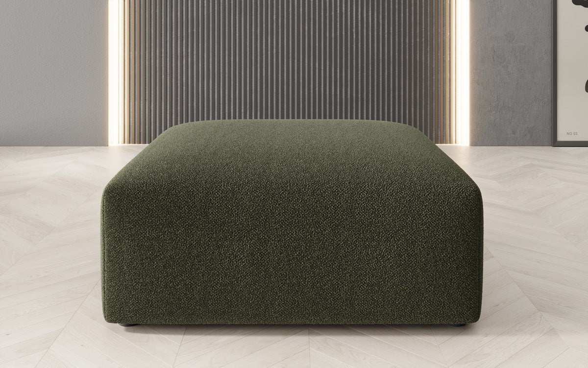 Beistellhocker 80 cm Snug aus Bouclé