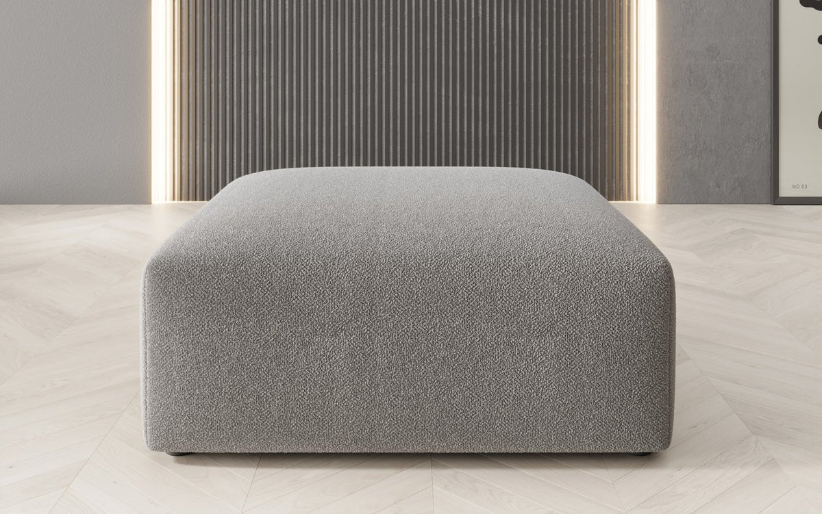 Beistellhocker 80 cm Snug aus Bouclé