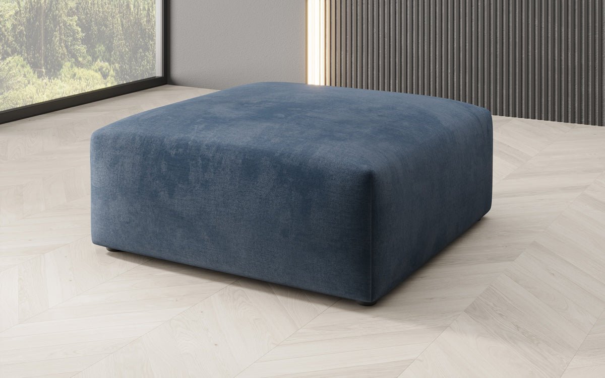 Beistellhocker 80 cm Snug aus Samt