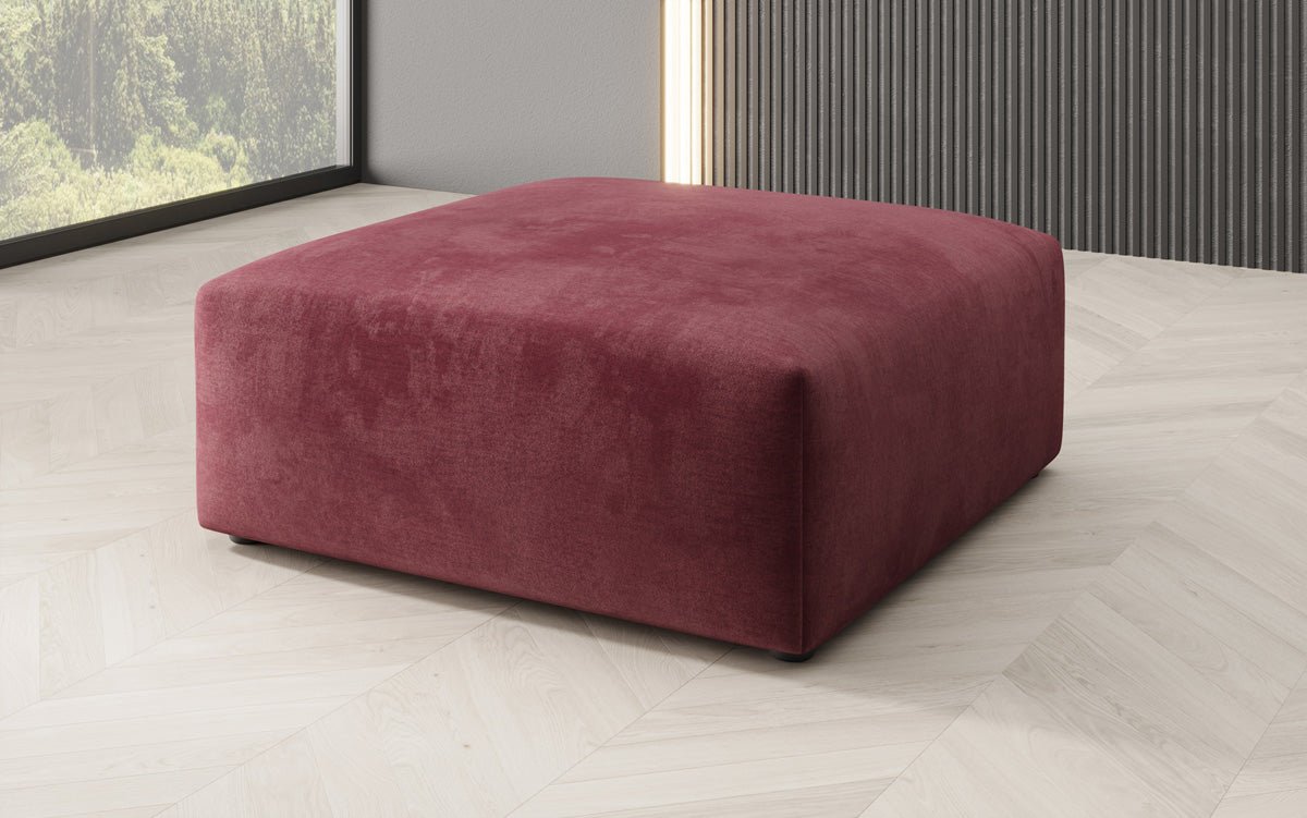 Beistellhocker 80 cm Snug aus Samt