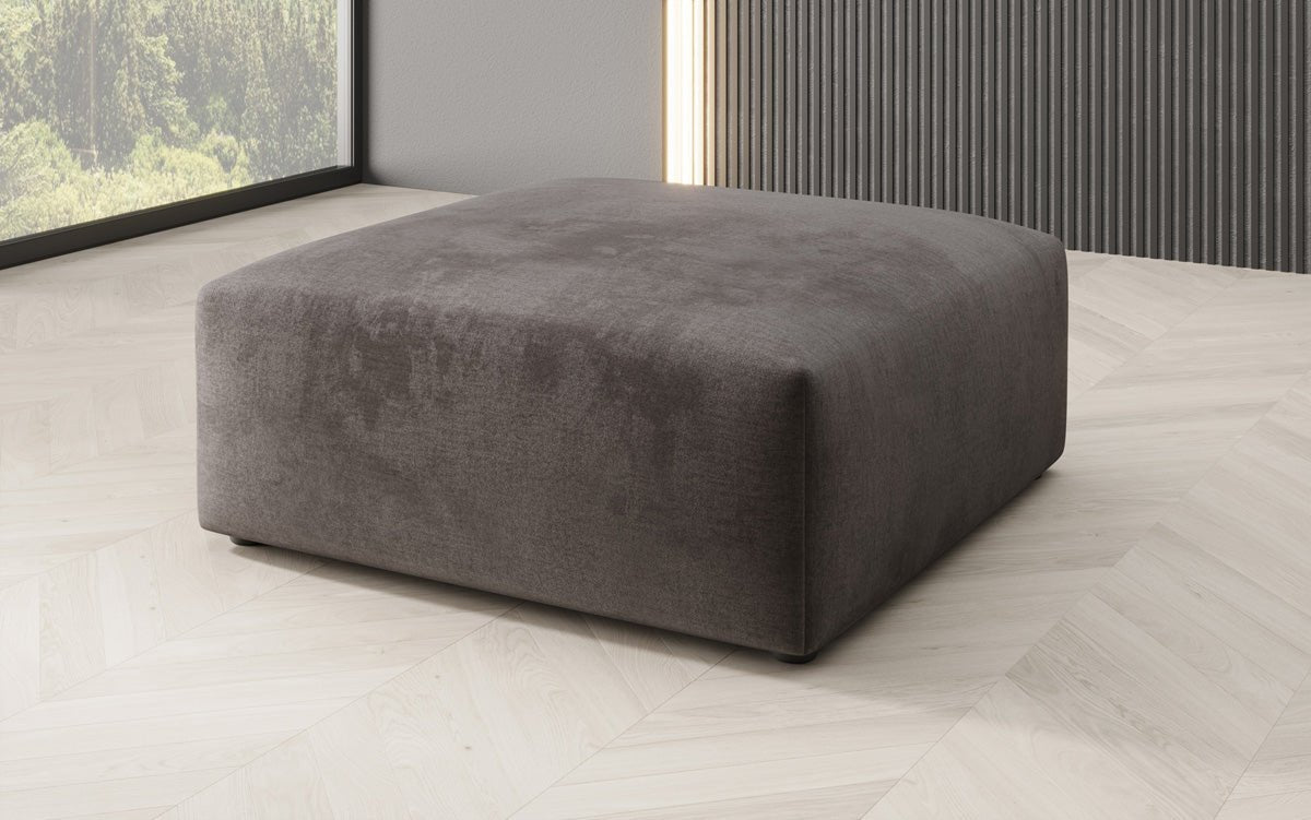 Beistellhocker 80 cm Snug aus Samt