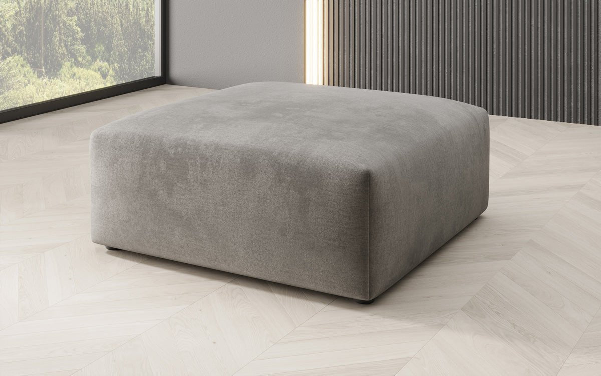 Beistellhocker 80 cm Snug aus Samt