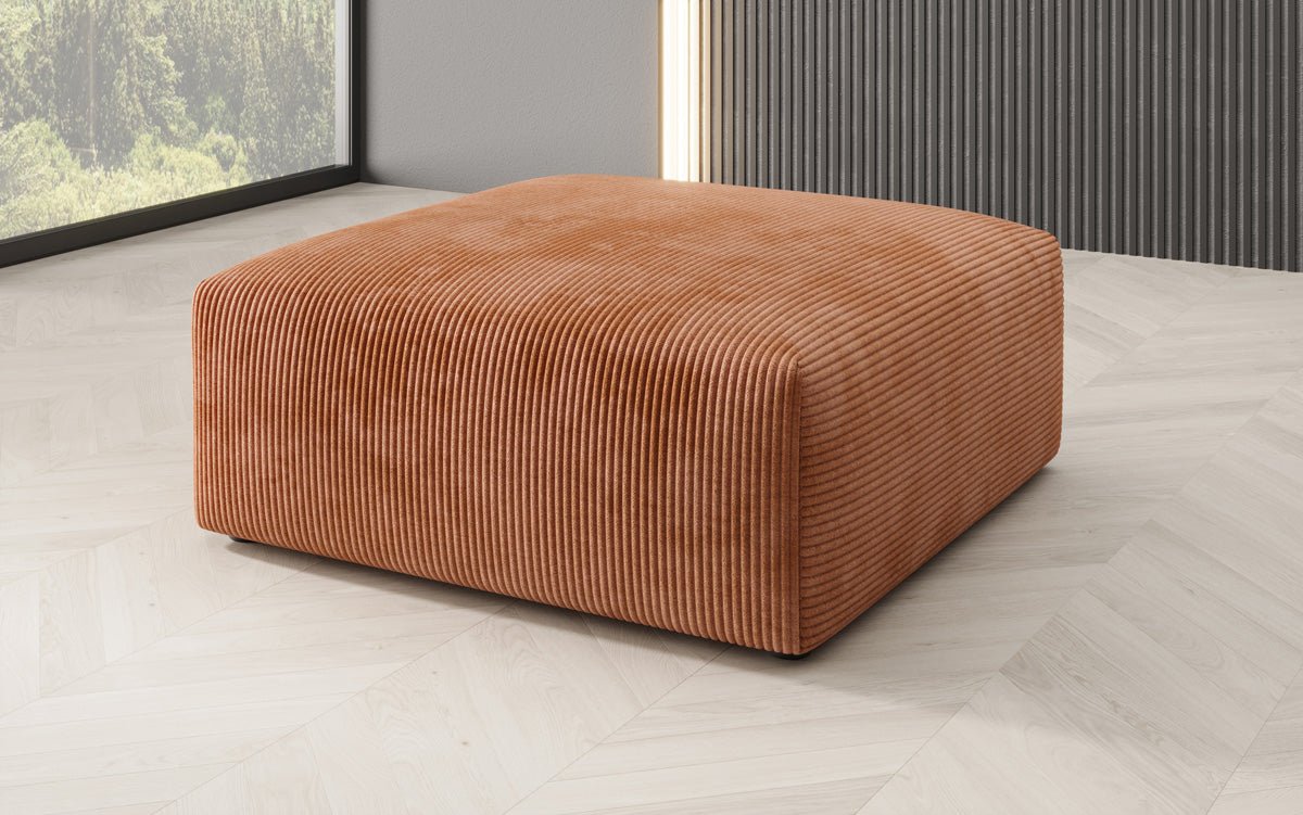 Beistellhocker 80 cm Snug aus Cord
