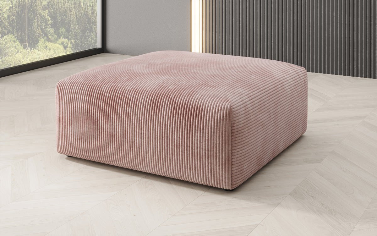 Beistellhocker 80 cm Snug aus Cord