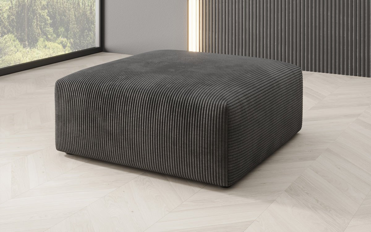 Beistellhocker 80 cm Snug aus Cord