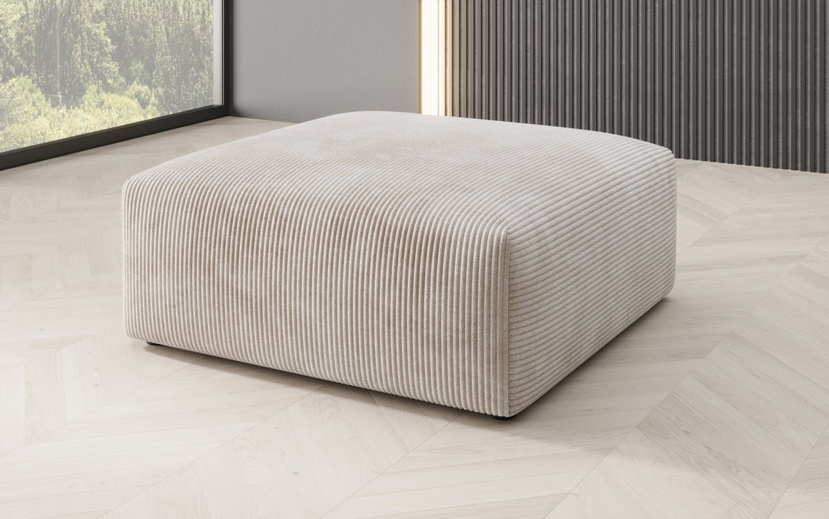 Beistellhocker 80 cm Snug aus Cord