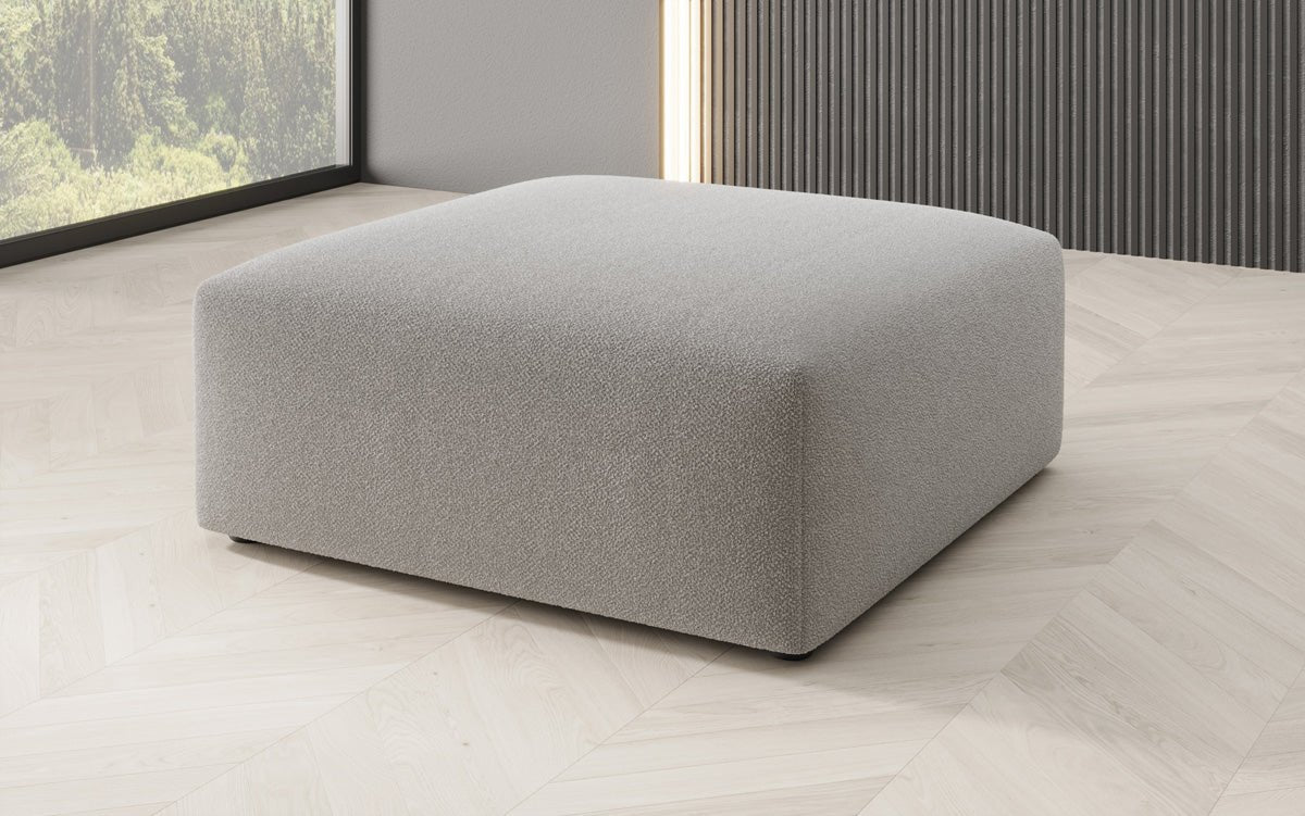 Beistellhocker 80 cm Snug aus Bouclé