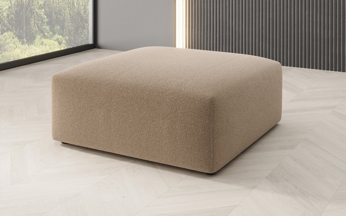 Beistellhocker 80 cm Snug aus Bouclé
