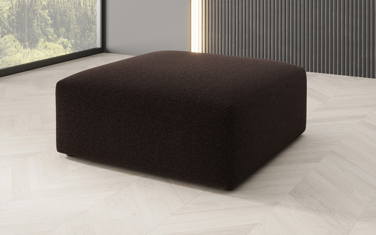 Beistellhocker 80 cm Snug aus Bouclé