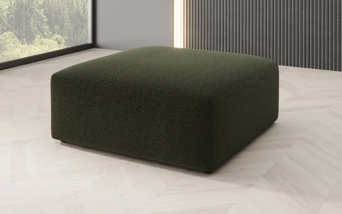 Beistellhocker 80 cm Snug aus Bouclé