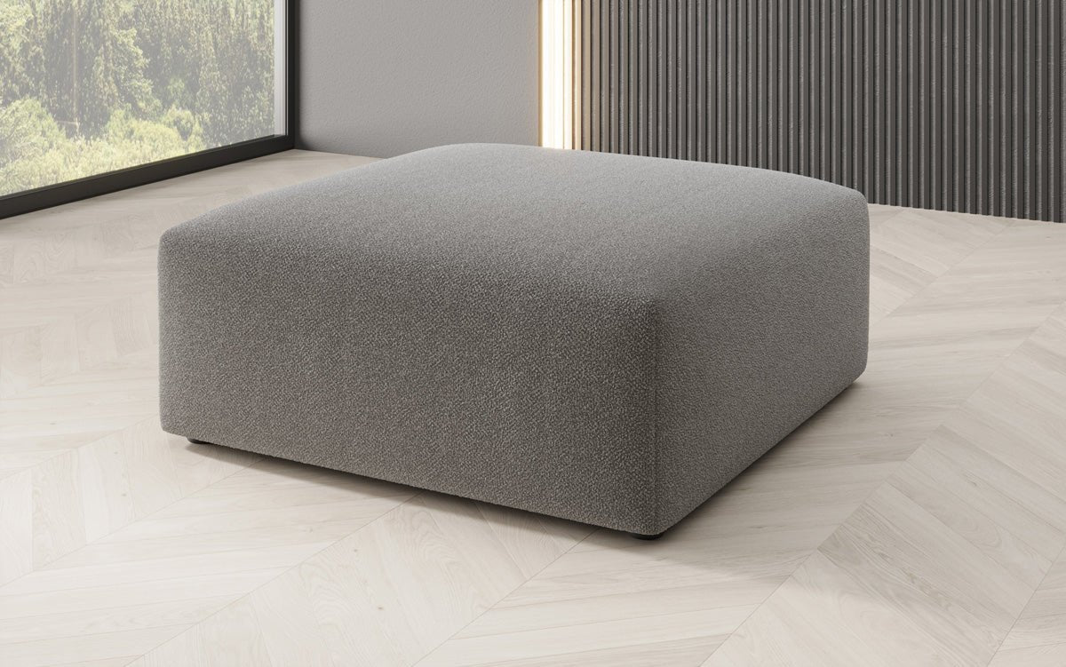 Beistellhocker 80 cm Snug aus Bouclé