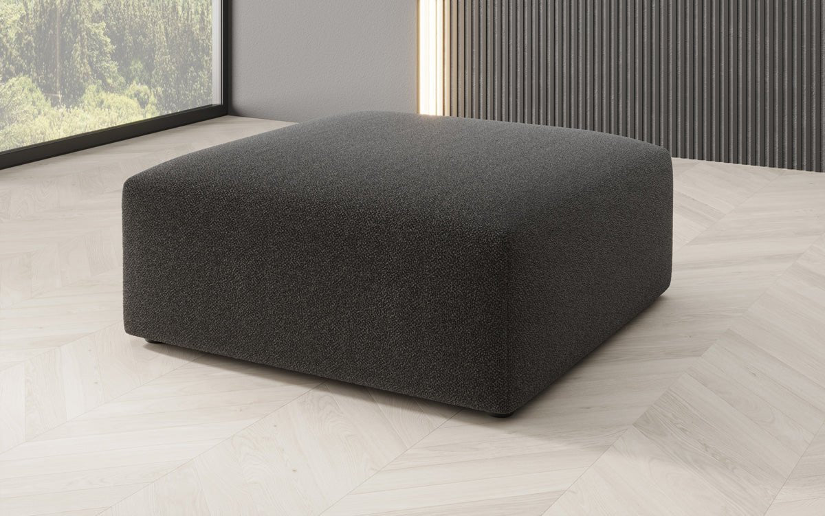 Beistellhocker 80 cm Snug aus Bouclé