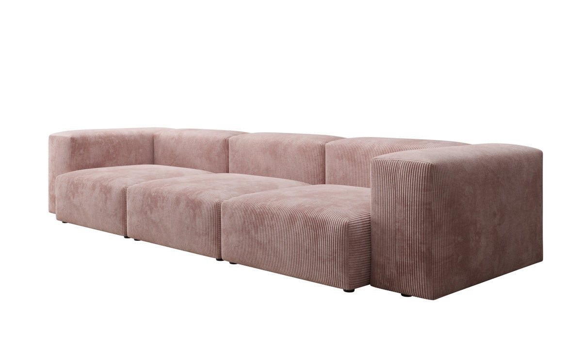 Designer 2-seater Snug sofa in corduroy