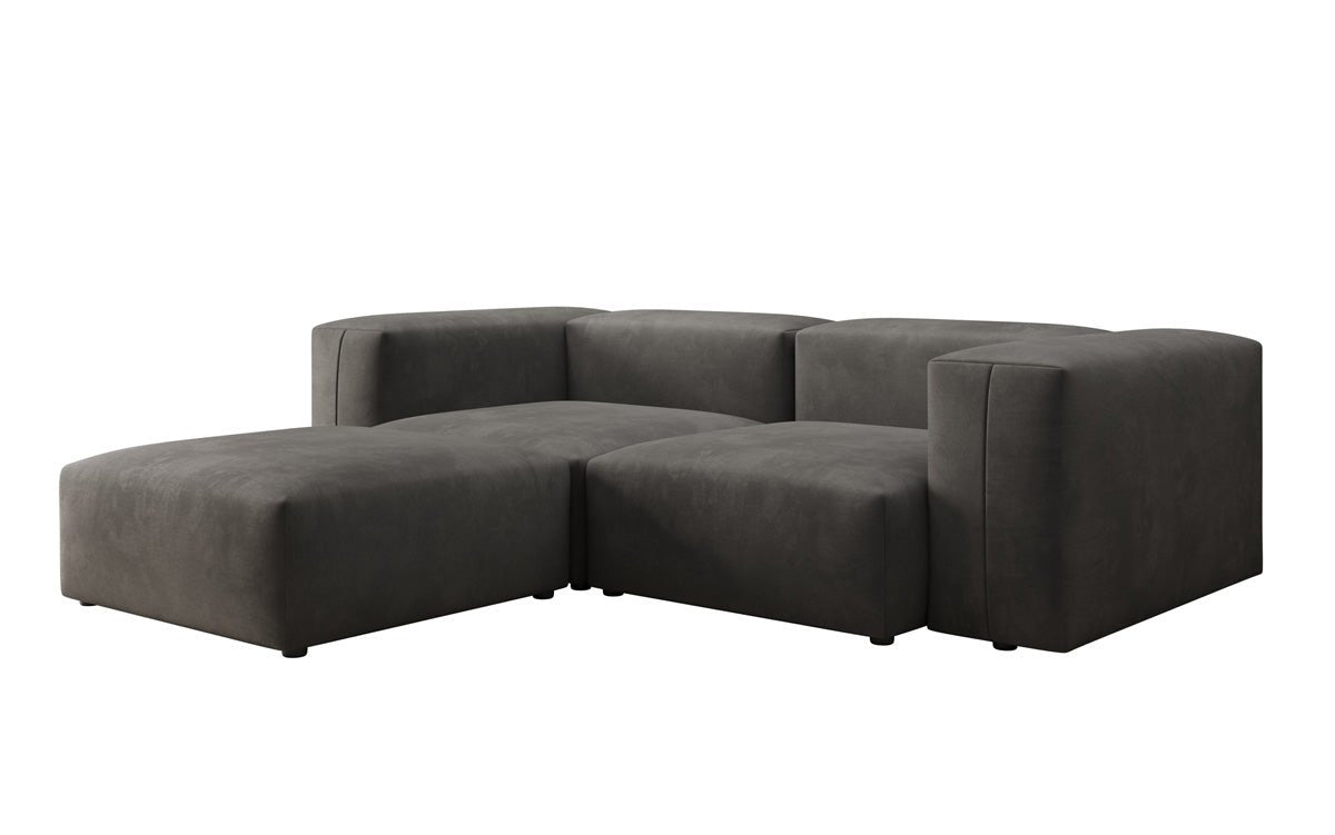 Designer L Sofa Snug Mini in Velvet