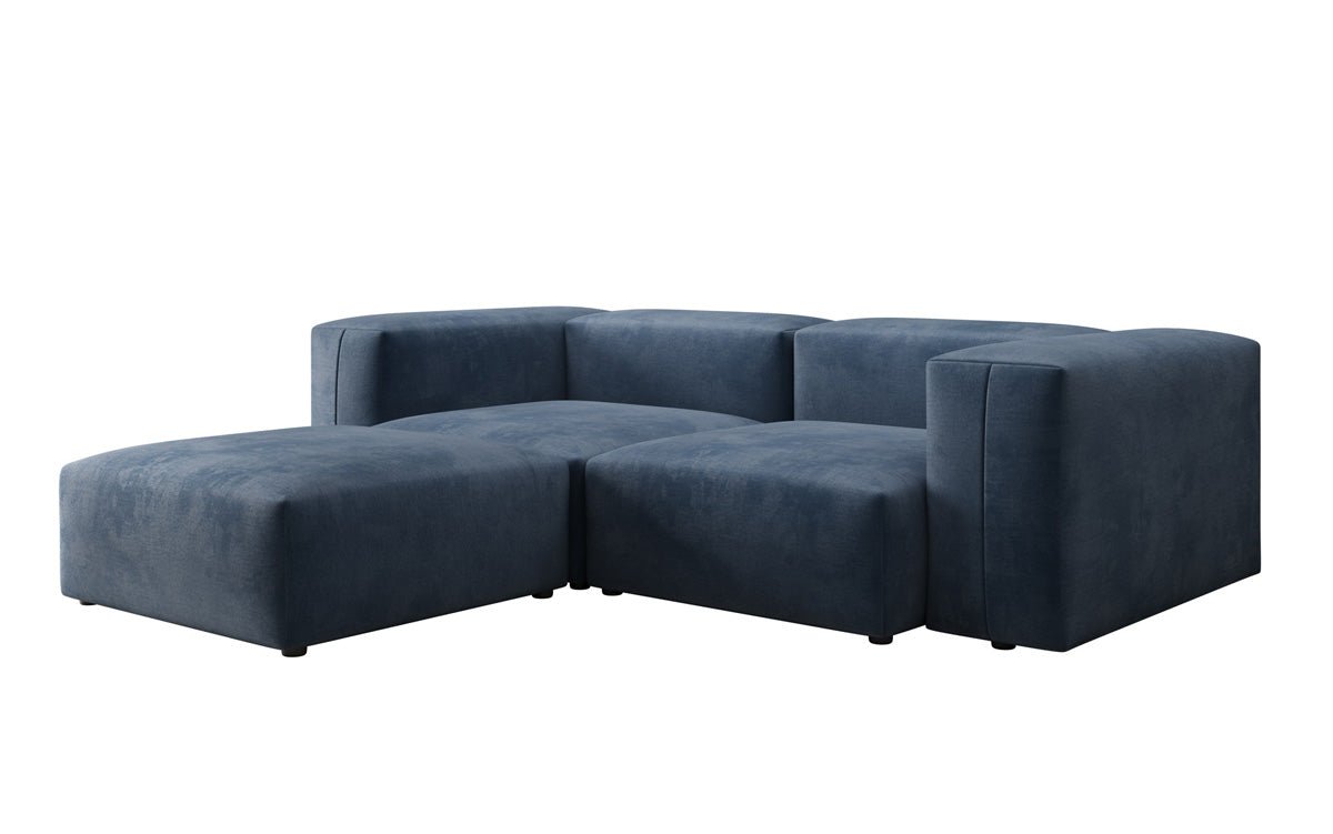 Designer L Sofa Snug Mini in Velvet