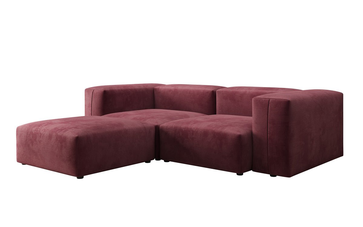 Designer L Sofa Snug Mini in Velvet