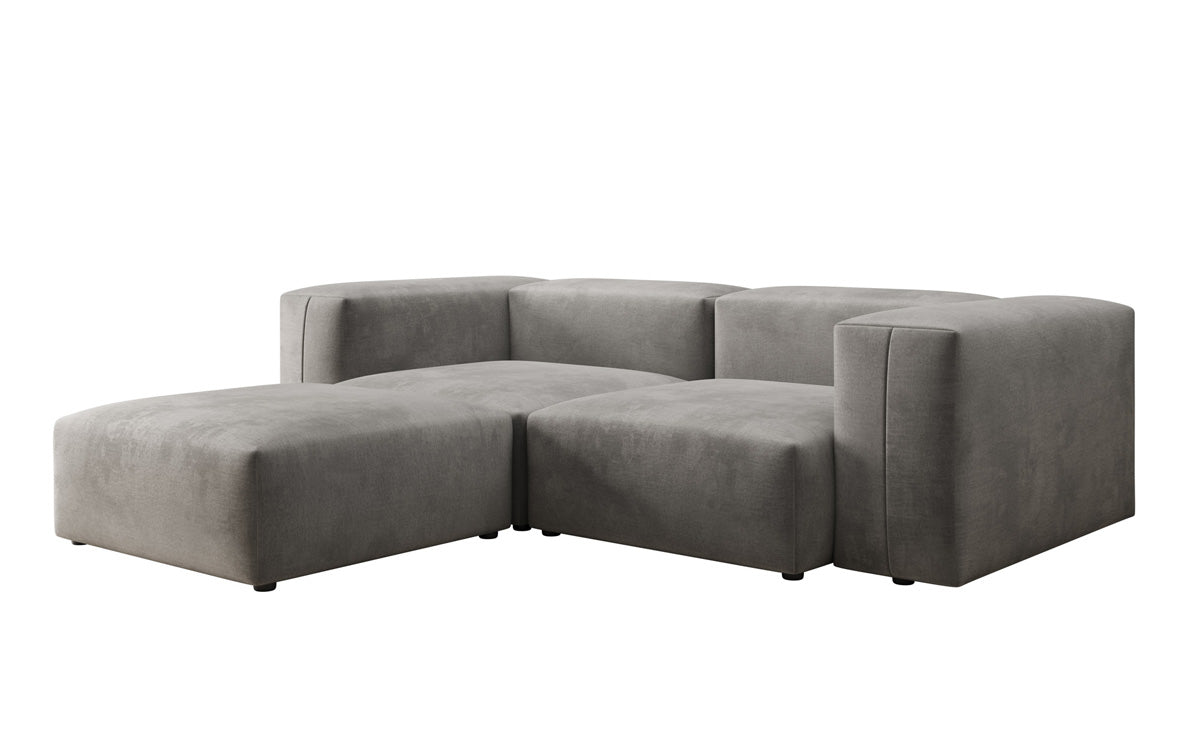 Designer L Sofa Snug Mini in Velvet