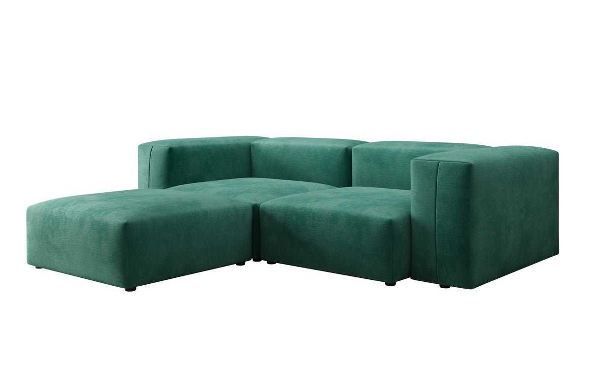 Designer L Sofa Snug Mini in Velvet