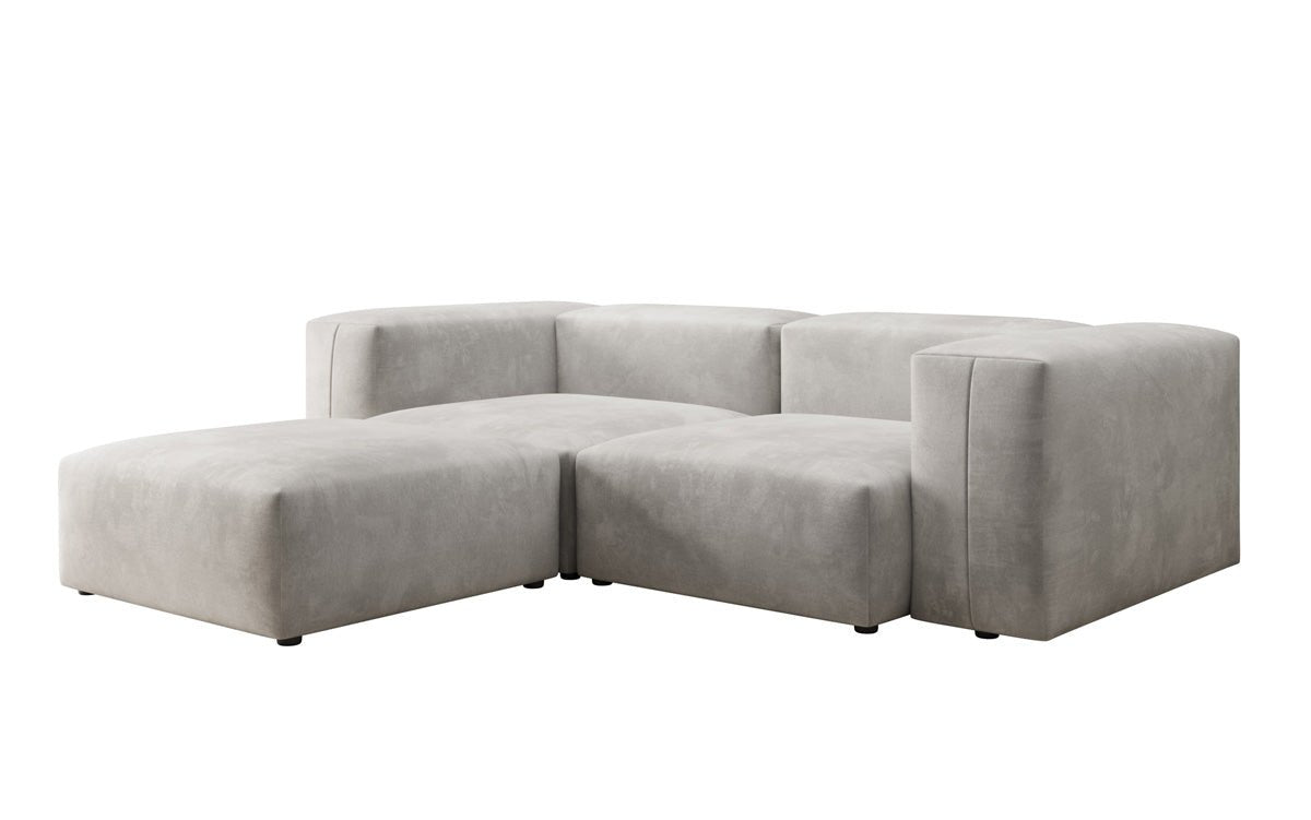 Designer L Sofa Snug Mini in Velvet