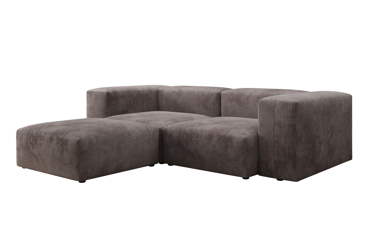 Designer L-shaped Sofa Snug Mini in Cord